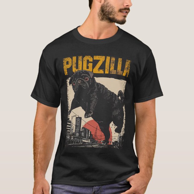 T-SHIRT PUGZILLA (Devant)