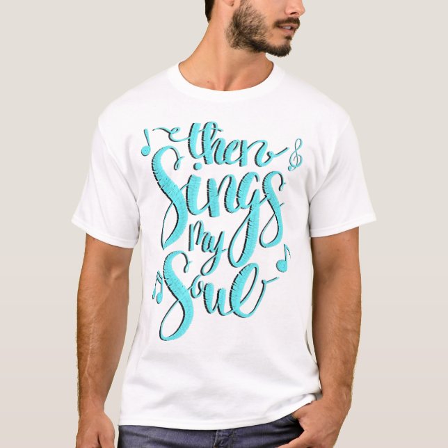 T-shirt Puis Chante Mes notes de musique Soul (Devant)