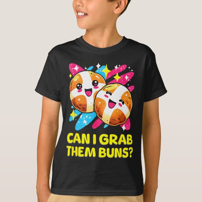 T-shirt Puis-je attraper ces buns_ Drôle de Pâques Hot Cro (Devant)