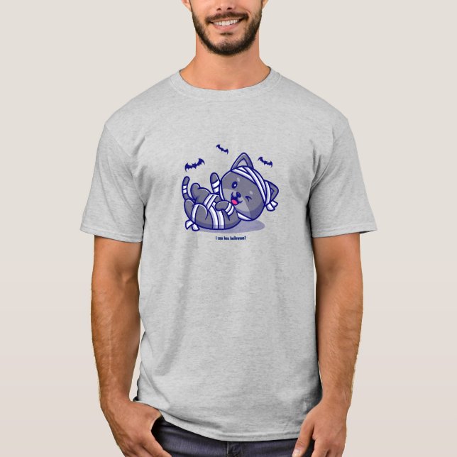 T-shirt Puis-je avoir Halloween? (Devant)