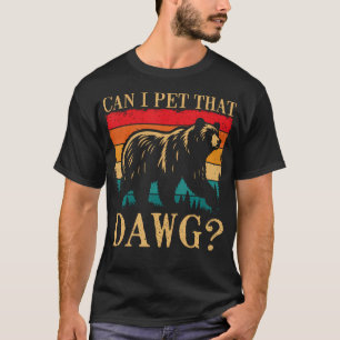 T-shirt Puis-je caresser ce chien Camping Randonnée Randon