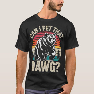 T-shirt Puis-je caresser ce chien Randonneur amateur d'ani