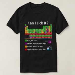 T-shirt Puis-Je Lancer Le Tableau Périodique Drôle
