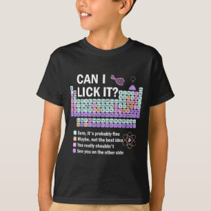 T-shirt Puis-je le lécher Tableau périodique Enfants Scien