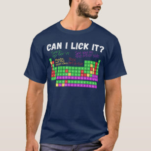 T-shirt Puis-je le lécher Tableau périodique Garçons Fille
