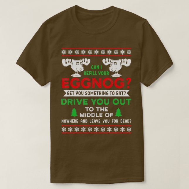 T-shirt Puis-Je Remplir Vos Vacances De Noël De Famille Eg (Design devant)