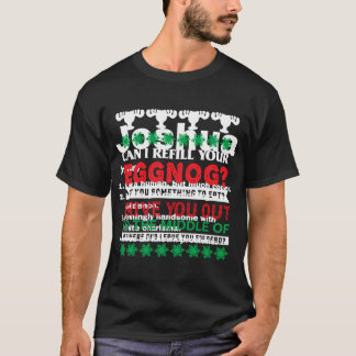 T-shirt Puis-Je Remplir Votre Devis De Vacances De Noël Ég