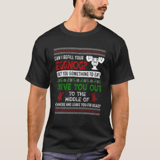 T-shirt Puis-Je Remplir Votre Vacati De Noël De Famille Eg
