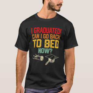 T-shirt Puis-Je Retourner À Bed Kids Boys Girl Youth Gradu