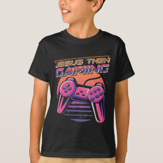 T-shirt Puis Jeu Gamer Christian Boys Vidéo Jeu Contro