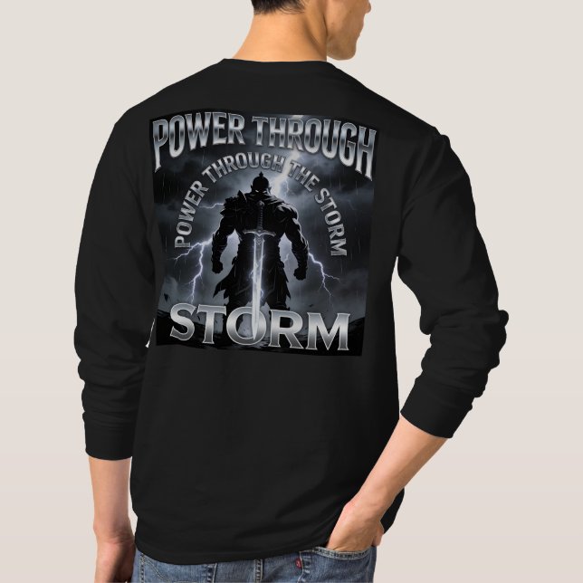 T-shirt Puiser la force dans la tempête – La force du guer (Dos)