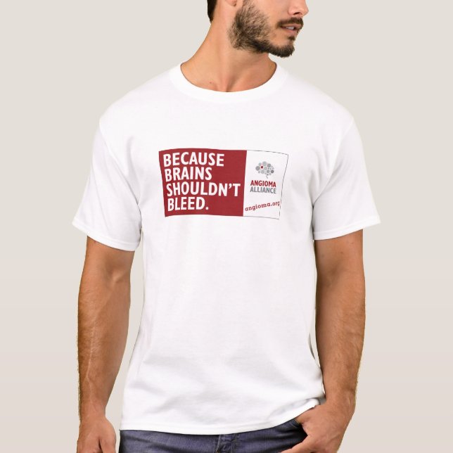 T-shirt Puisque les cerveaux ne devraient pas saigner (Devant)