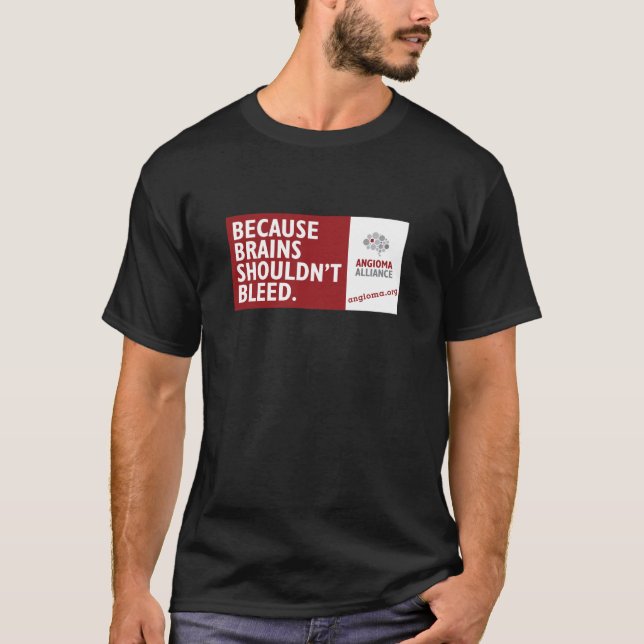 T-shirt Puisque les cerveaux ne devraient pas saigner (Devant)