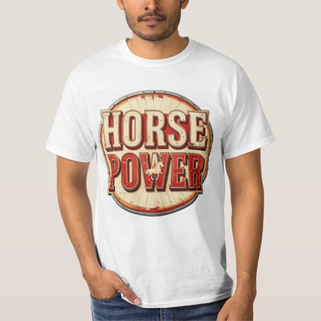 T-shirt puissance cheval (Devant)