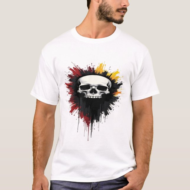 🔥 T-shirt "Puissance crânienne - Attitude indestr (Devant)