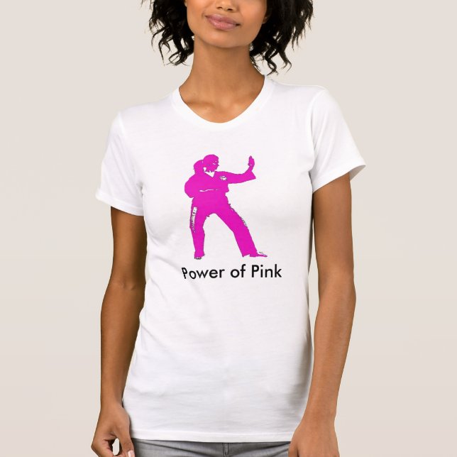 T-shirt Puissance de Cami rose (Devant)