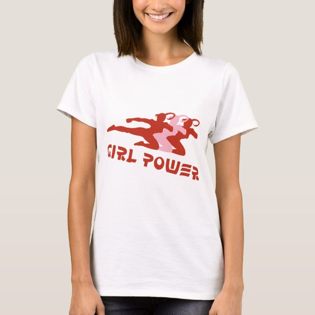 T-shirt Puissance de fille (Devant)