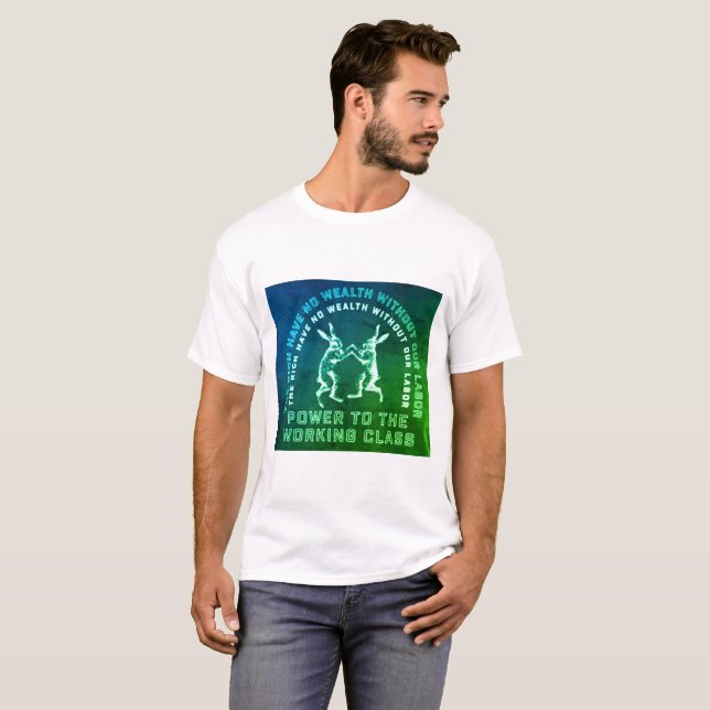 T-shirt Puissance de la classe ouvrière (Devant entier)