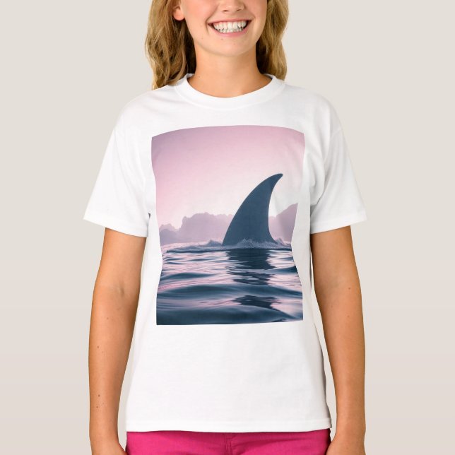 T-shirt Puissance de l'Aileron de Requin (Devant)