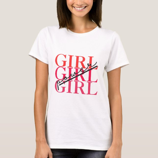 T-shirt puissance des filles (Devant)