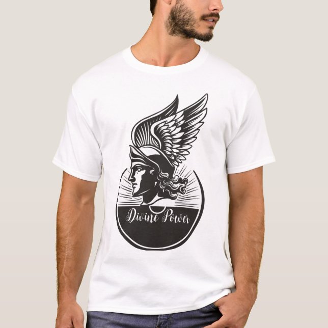 T-SHIRT **PUISSANCE DIVINE : APOLLO LOGO GREEK DIEU** (Devant)