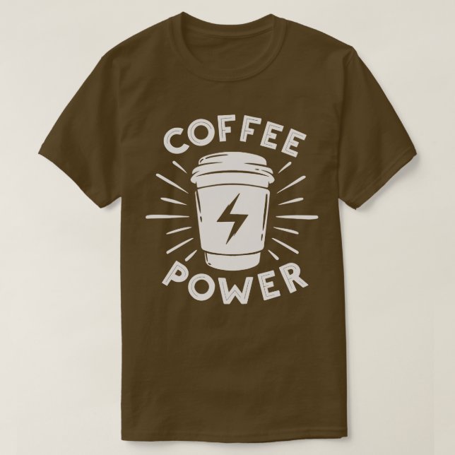 T-shirt Puissance du café (Design devant)