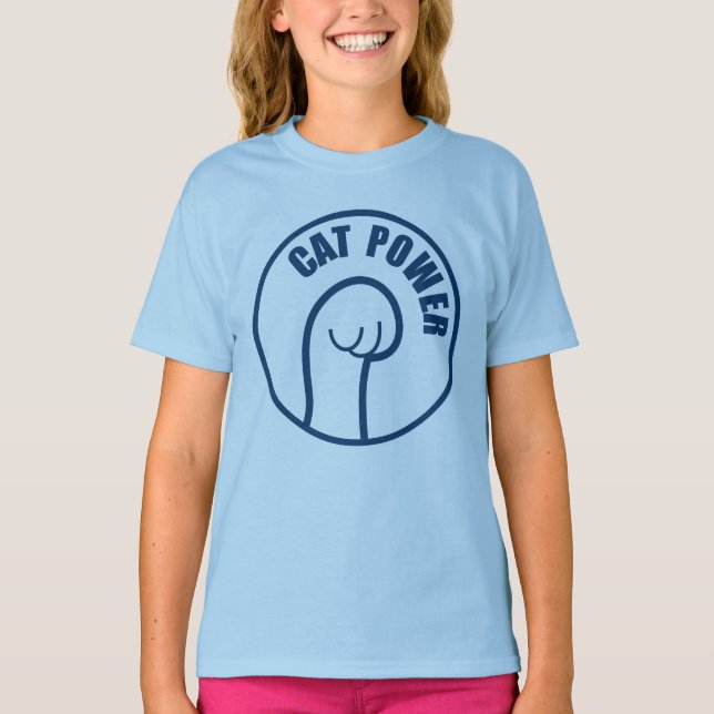 T-shirt Puissance du chat (Devant)