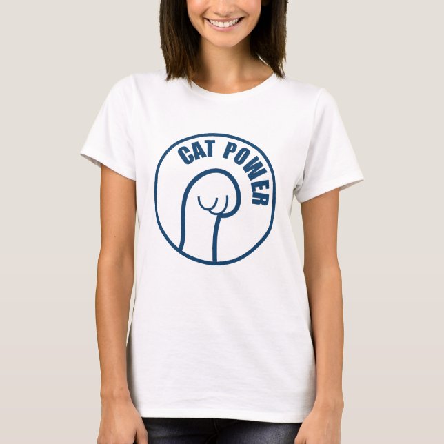 T-shirt Puissance du chat (Devant)