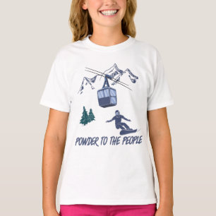 T-shirt Puissance du snowboard pour le peuple Station de s