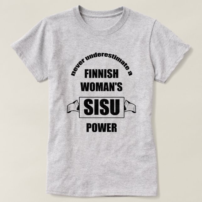 T-shirt Puissance finlandaise de la femme SISU (Design devant)