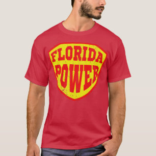 T-shirt Puissance Floride tirée à blanc