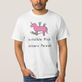 T-shirt Puissance rose invisible de licorne !