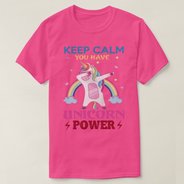 T-shirt PUISSANCE UNICORNE DE CALME kEEP (Design devant)