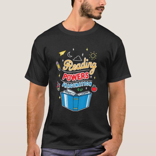 T-shirt Puissances de lecture Imagination (Devant)