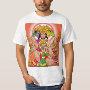 T-Shirt Puissant Panchmukhi Hanuman – Protection D