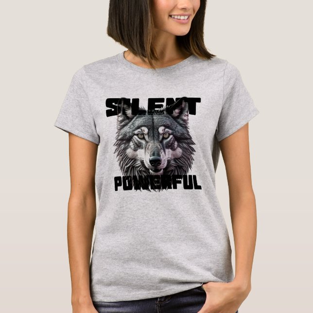 T-shirt Puissant silencieux (Devant)