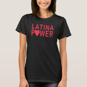 T-shirt Puissante Puissance Latina Pour Les Femmes Et Les 