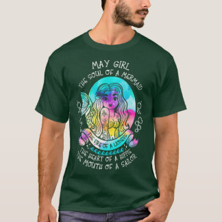 T-shirt Puisse Fille L'Âme D'Une Sirène