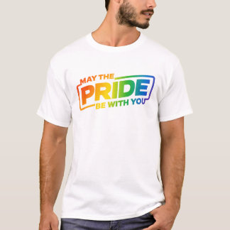 T-shirt "Puisse la fierté être avec vous" logo lgbt t tee