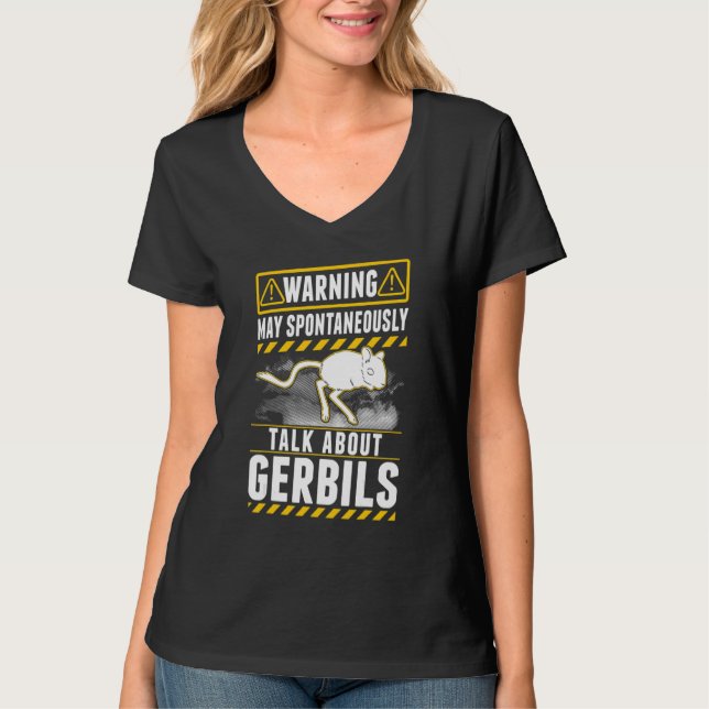 T-shirt Puisse parler spontanément de Gerbils (Devant)