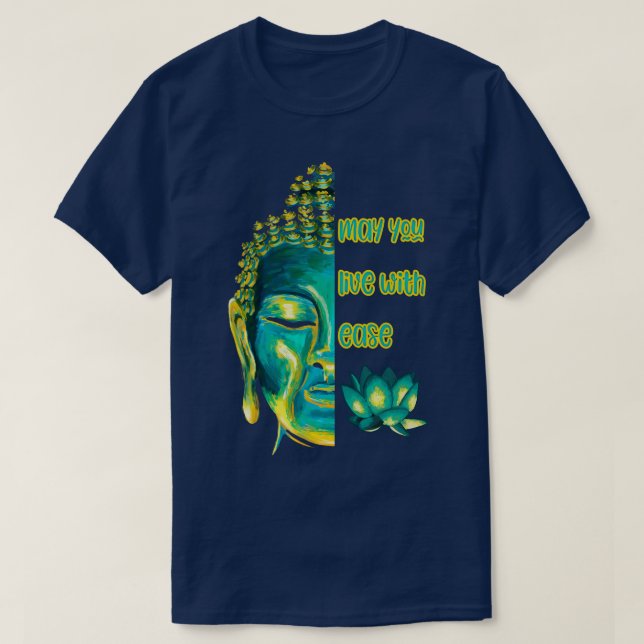 T-shirt Puissiez-vous vivre avec facilité amour bienveilla (Design devant)