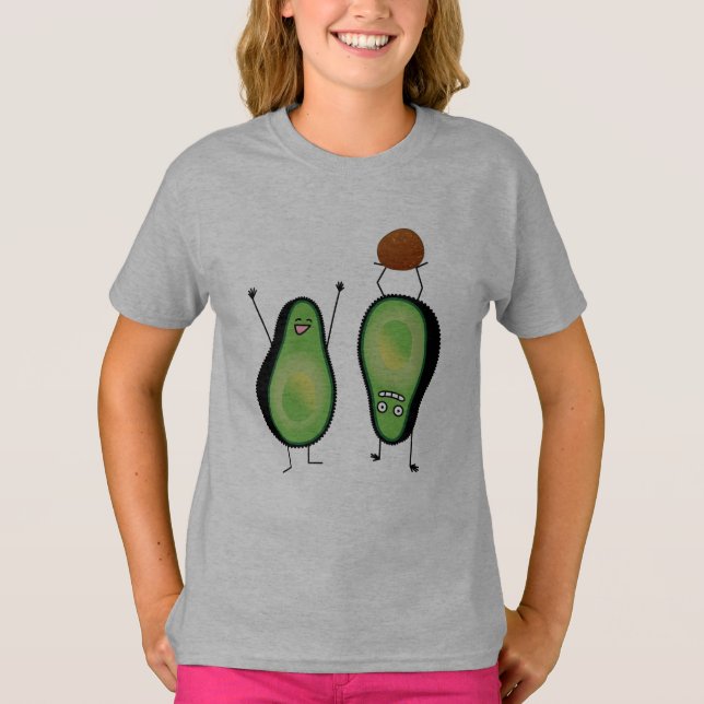 T-shirt Puits vert encourageant drôle d'appui renversé (Devant)