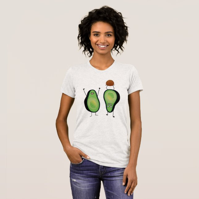 T-shirt Puits vert encourageant drôle d'appui renversé (Devant entier)