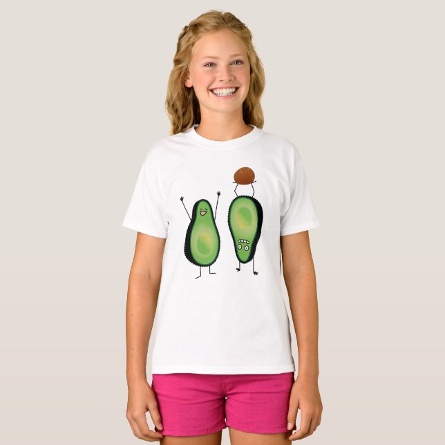 T-shirt Puits vert encourageant drôle d'appui renversé (Devant entier)