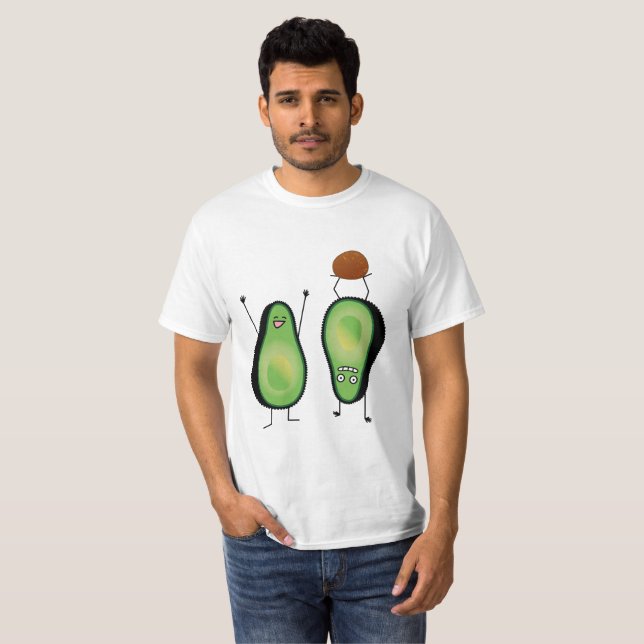 T-shirt Puits vert encourageant drôle d'appui renversé (Devant entier)