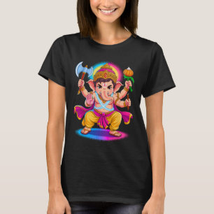 T-shirt Puja hindou Ganesha Dieu éléphant Inde Méditation 