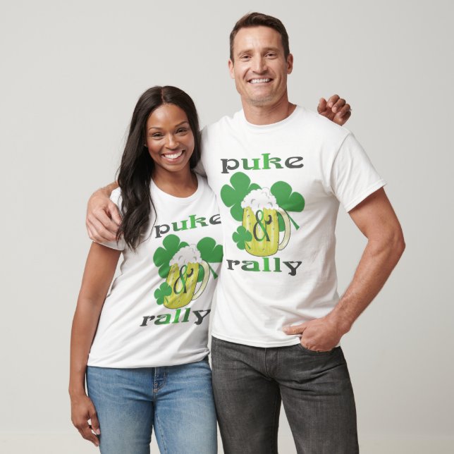 T-shirt puke and rally (Unisexe)