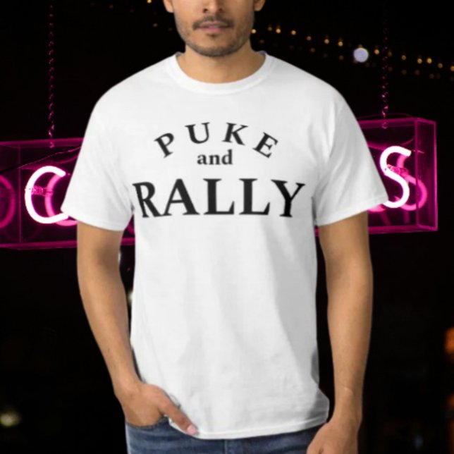 T-shirt Puke et Rally - Tee à déclaration audacieu (Créateur téléchargé)