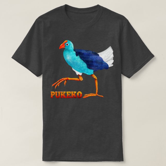 T-shirt Pukeko New Zealand Bird (Design devant)