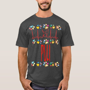 T-shirt Puli I Love My Puli Chien Propriétaire Maman Papa